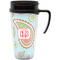 Blue Paisley Acrylic Travel Mug with Handle (Personalized)