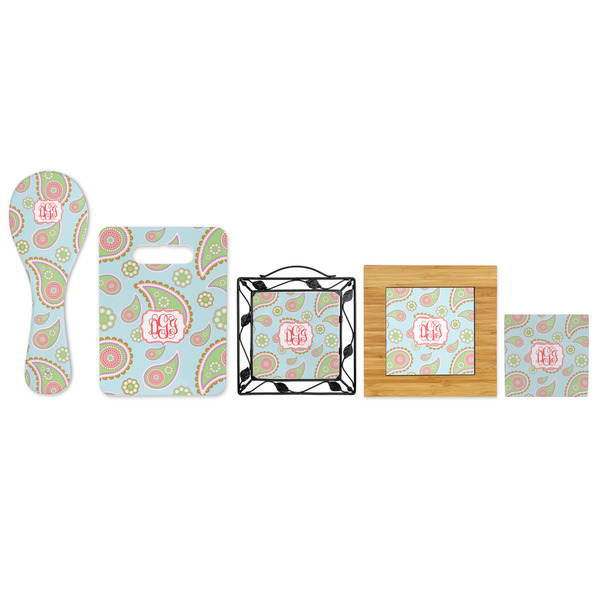 Blue Paisley Trivets