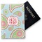 Blue Paisley Vinyl Passport Holder (Personalized)