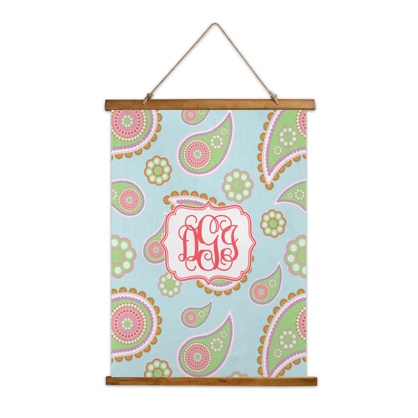 Custom Blue Paisley Wall Hanging Tapestry (Personalized)