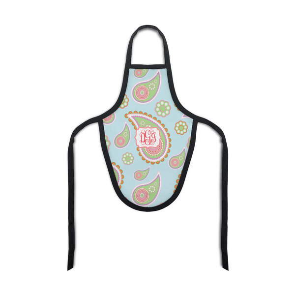 Custom Blue Paisley Bottle Apron (Personalized)