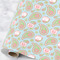 Blue Paisley Wrapping Paper Roll - Large - Main
