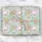 Blue Paisley Wrapping Paper Roll - Matte - Wrapped Box