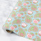 Blue Paisley Wrapping Paper Rolls- Main