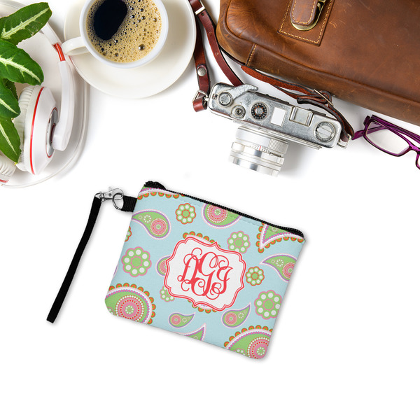 Blue Paisley Wristlet ID Cases - LIFESTYLE