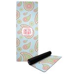 Blue Paisley Yoga Mat (Personalized)