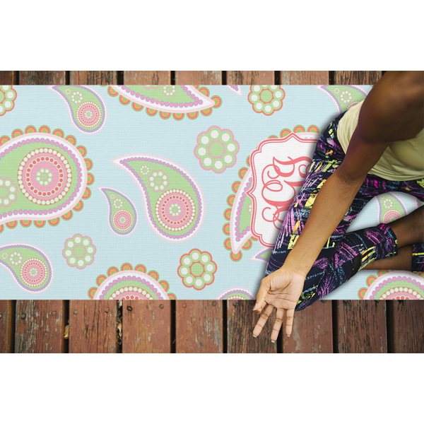 Blue Paisley Yoga Mats - LIFESTYLE