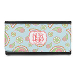 Blue Paisley Leatherette Ladies Wallet (Personalized)