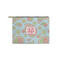 Blue Paisley Zipper Pouch Small (Front)