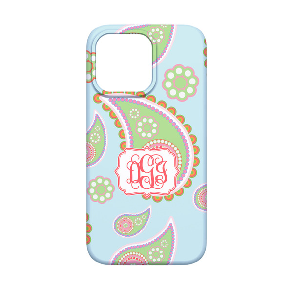 Blue Paisley iPhone 13 Mini Case - Back