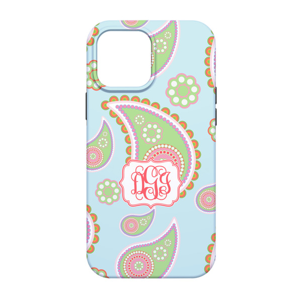 Blue Paisley iPhone 13 Pro Tough Case - Back