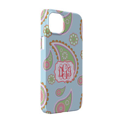 Blue Paisley iPhone Case - Plastic - iPhone 14 (Personalized)