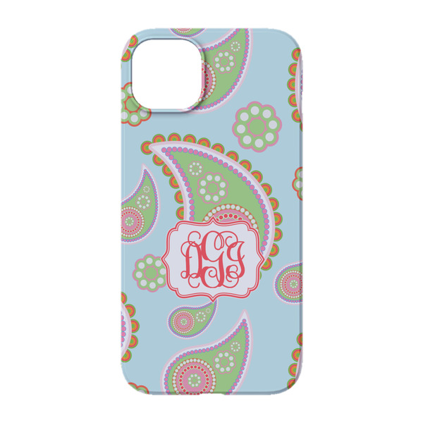 Blue Paisley iPhone 14 Pro Case - Back