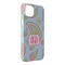Blue Paisley iPhone 14 Pro Max Case - Angle