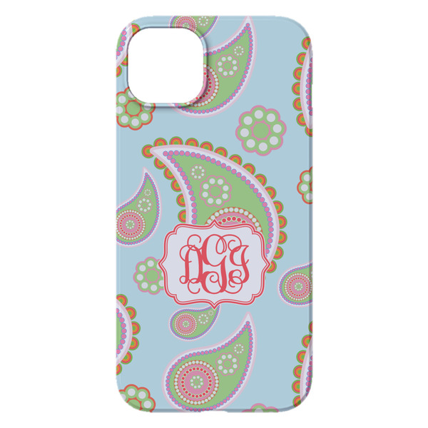 Blue Paisley iPhone 14 Pro Max Case - Back