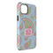Blue Paisley iPhone Case - Rubber Lined - iPhone 14 Pro Max (Personalized)