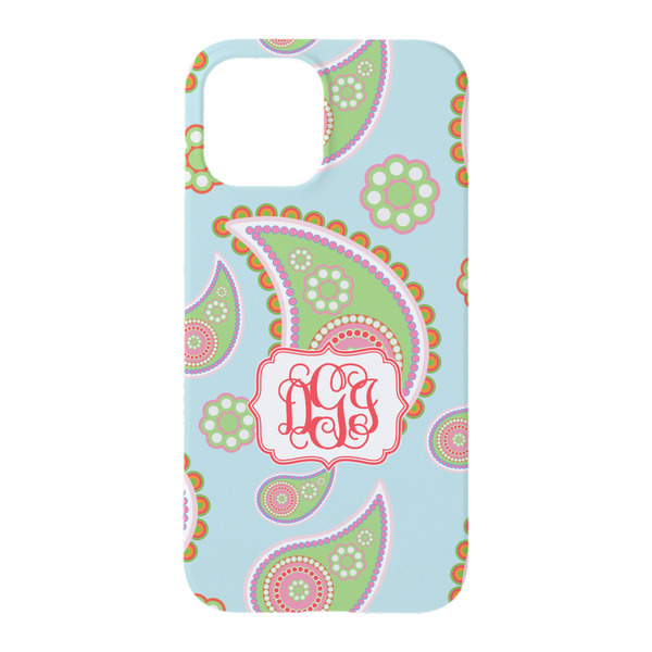 Blue Paisley iPhone 15 Pro Case - Back