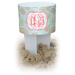 Blue Paisley White Beach Spiker Drink Holder (Personalized)