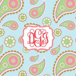 Blue Paisley