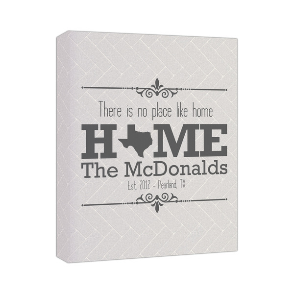 Custom Home State Canvas Print - 11x14 (Personalized)