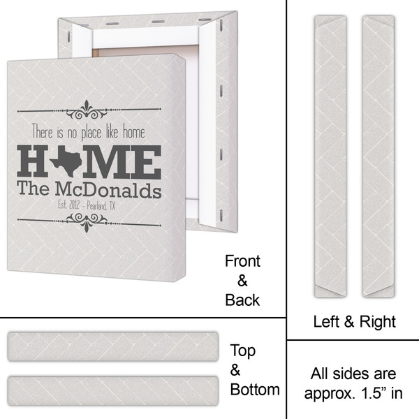 Home State 11x14 - Canvas Print - Approval