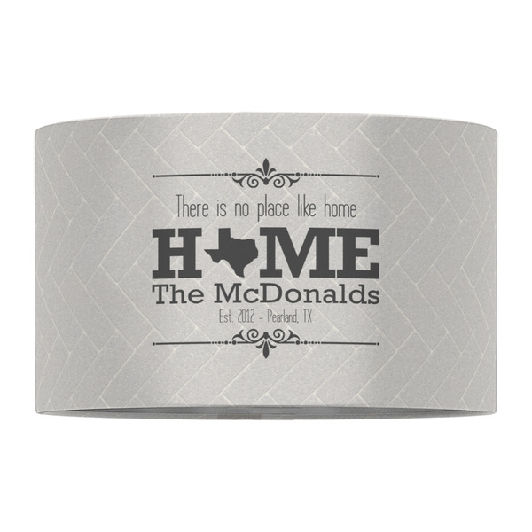Home State 12" Drum Lampshade - FRONT (Fabric)