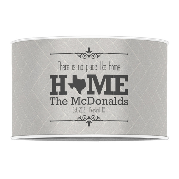 Home State 12" Drum Lampshade - FRONT (Poly Film)
