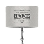 Home State 12" Drum Lamp Shade - Fabric (Personalized)