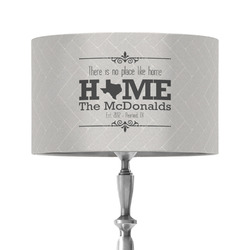 Home State 12" Drum Lamp Shade - Fabric (Personalized)