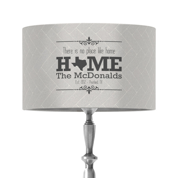 Home State 12" Drum Lampshade - ON STAND (Fabric)