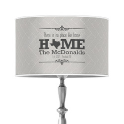 Home State 12" Drum Lamp Shade - Poly-film (Personalized)