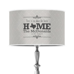Home State 12" Drum Lamp Shade - Poly-film (Personalized)