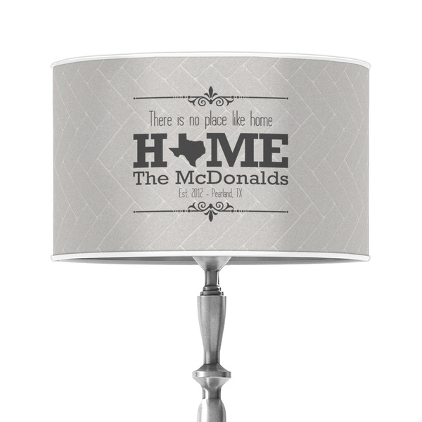 Custom Home State 12" Drum Lamp Shade - Poly-film (Personalized)