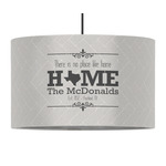 Home State 12" Drum Pendant Lamp - Fabric (Personalized)