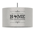 Home State 12" Drum Pendant Lamp - Fabric (Personalized)