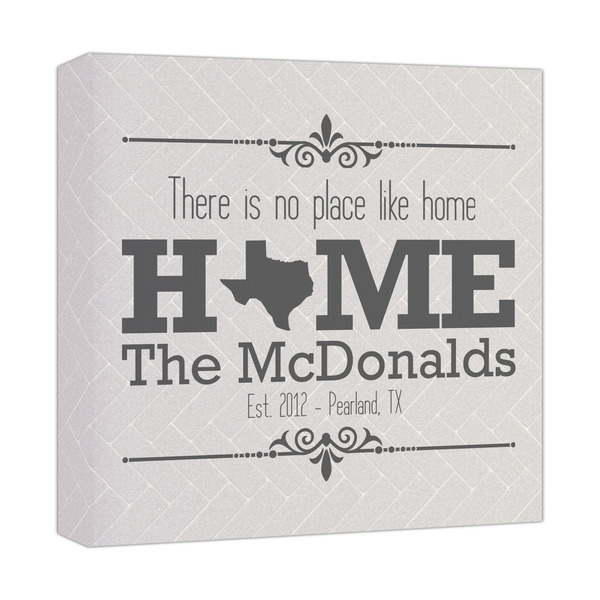 Custom Home State Canvas Print - 12x12 (Personalized)