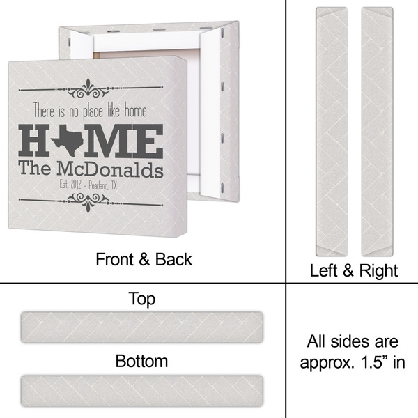 Home State 12x12 - Canvas Print - Approval