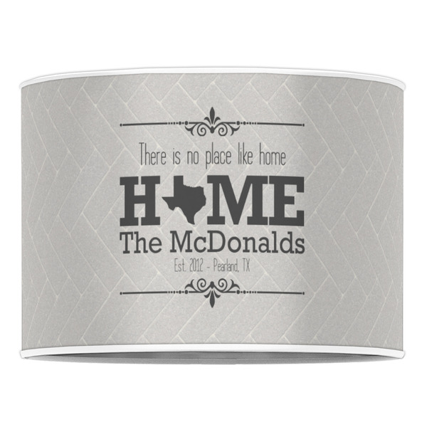 Home State 16" Drum Lampshade - FRONT (Poly Film)
