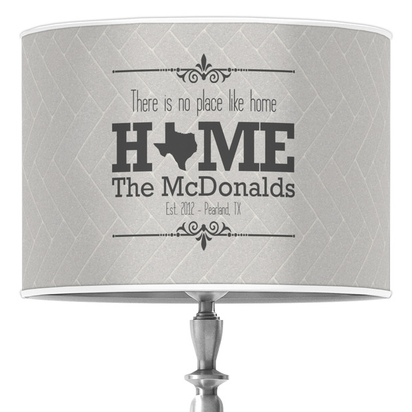 Custom Home State 16" Drum Lamp Shade - Poly-film (Personalized)