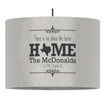 Home State 16" Drum Pendant Lamp - Fabric (Personalized)