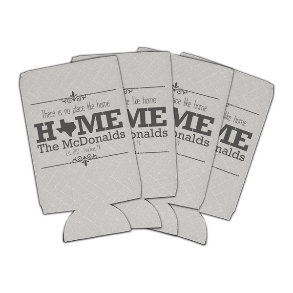 Custom Home State Can Cooler (16 oz) - Set of 4 (Personalized)
