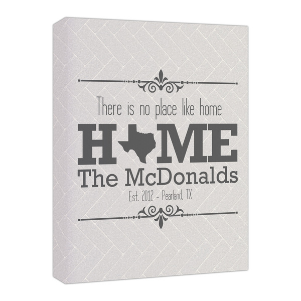 Custom Home State Canvas Print - 16x20 (Personalized)