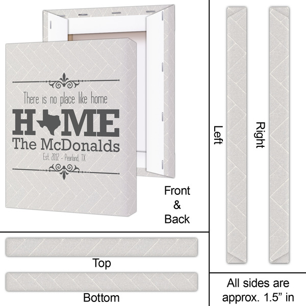 Home State 16x20 - Canvas Print - Approval