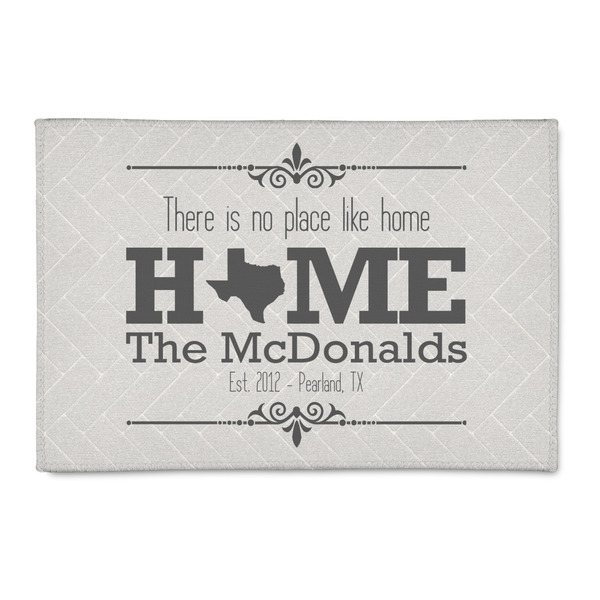 Custom Home State 2' x 3' Indoor Area Rug (Personalized)