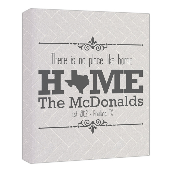 Custom Home State Canvas Print - 20x24 (Personalized)
