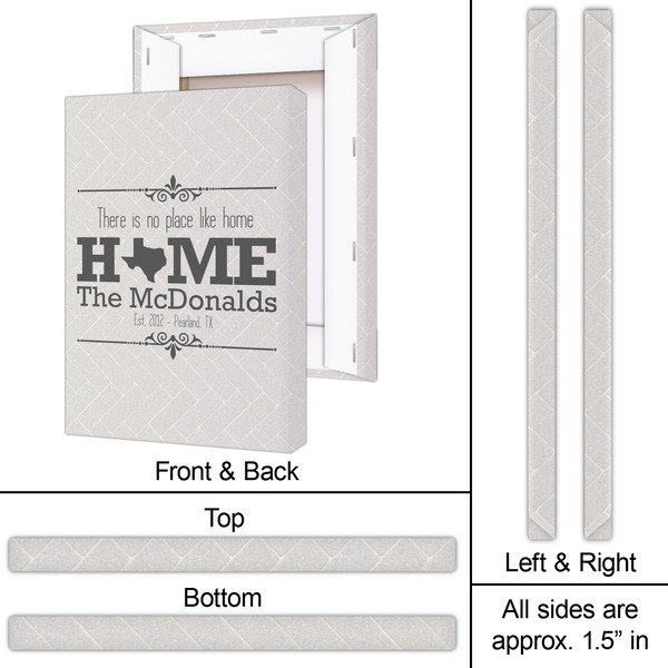 Home State 20x30 - Canvas Print - Approval