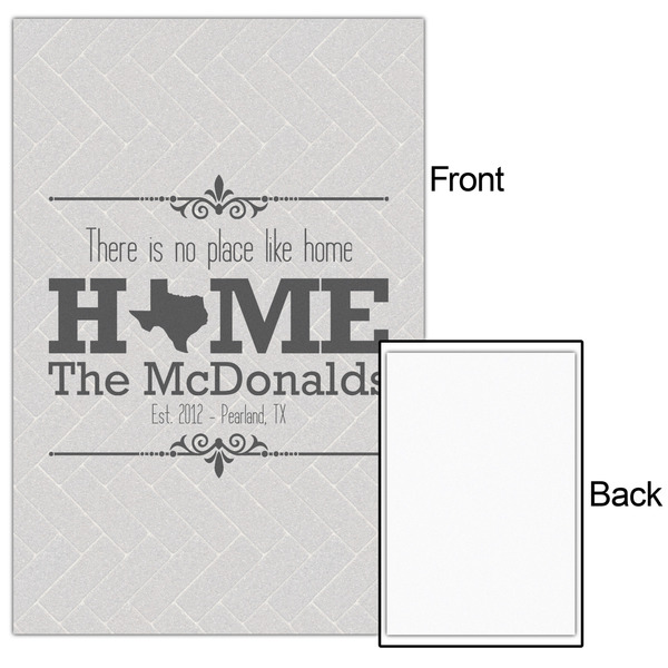 Home State 24x36 - Matte Poster - Front & Back