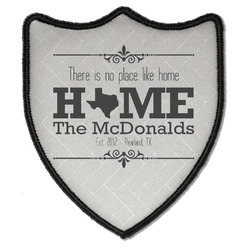 Home State Iron On Shield Patch B w/ Name or Text