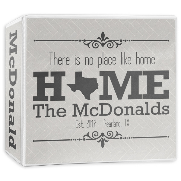 Custom Home State 3-Ring Binder - 3 inch (Personalized)