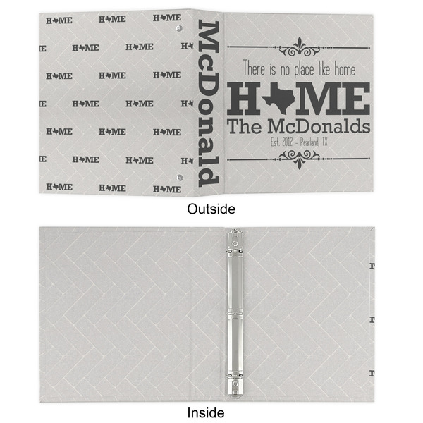 Home State 3 Ring Binders - Full Wrap - 1" - APPROVAL